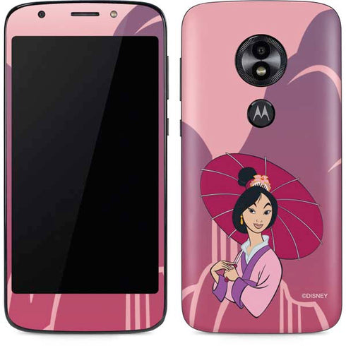 Disney Mulan with Umbrella Moto E5 Play Skin